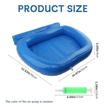 Inflatable Pool Foot Bath Basin, Portable PVC Foot Washing Tub for Pool