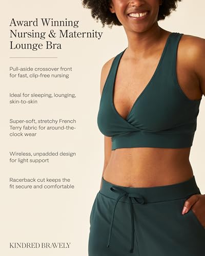 Kindred Bravely French Terry Racerback Nursing & Sleep Bra, Maternity Bra - color: Beige, size: Medium