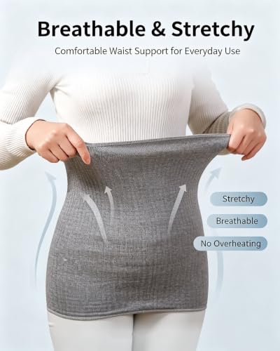 Vanrose Jan 3 Pack Maternity Belly Band Gentle Warmth & Pants Extension High Stretch Single Layer Black Gray White L/XL - color: One Layer 14" 3Pack, size: Large-X-Large