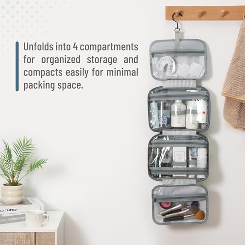 Travel Toiletry Bag Organizers, Gray