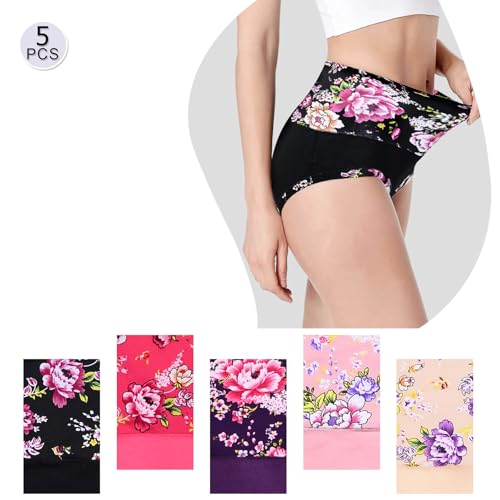Womens Cotton Underwear Briefs Multipack - color: Brief 01 - 5 Pack - Assorted Colors, size: X-Large