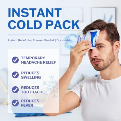 5000 Pack Instant Ice Packs for Injuries, Bulk Full Pallet Delivery - style: 5000 Pack