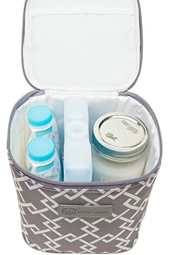 Sarah Wells Cold Gold Breastmilk Cooler with Ice Pack (Gray) - color: Gray