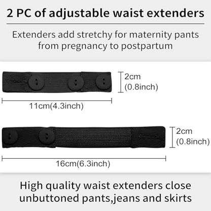 Belly Bands for Pregnant Postpartum Belly Band - color: Black, size: 4