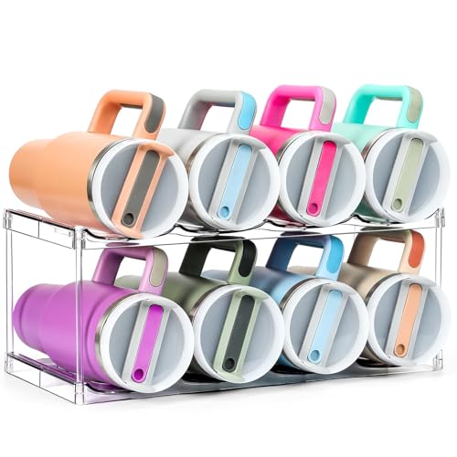 Premium Water Bottle Organizer for Stanley 40OZ & Various Bottles, Tumblers - size: 2 Tier for 8