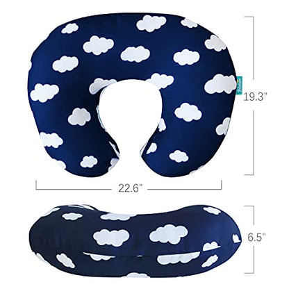 Biloban Nursing Pillow Cover 2 Pack for Boppy Pillow, Navy Cloud & Arrow - color: Cloud & Arrow