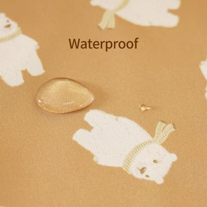 Waterproof Wet Dry Bags with Two Zippered Pockets and Handle - color: Beige