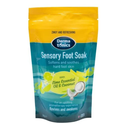 Dermatonics Sensory Foot Soak with Lime Oil and Coconut, 350g