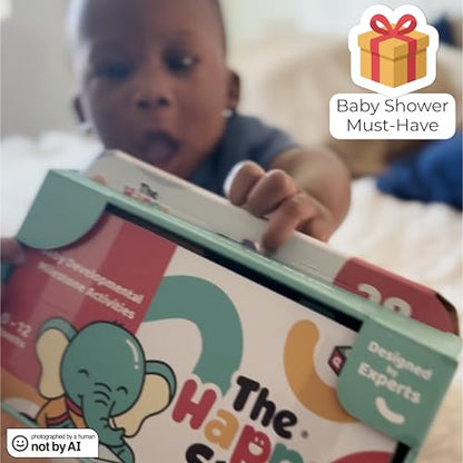 Happy Start Award-Winning Activity Cards, Baby Milestone Cards, 0-12 Months