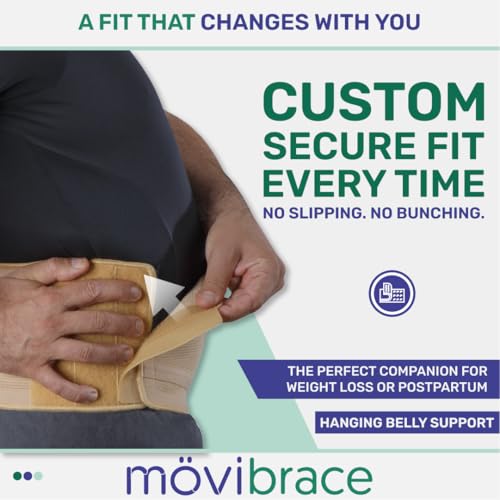 Movibrace Abdominal Support Belt Hanging Belly Panniculus Support XXXL - size: XXX-Large