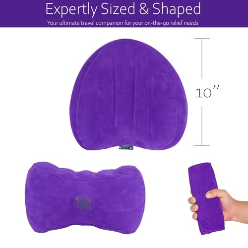 Inflatable Knee Pillow for Travel, Travel Knee Pillow for Side Sleepers