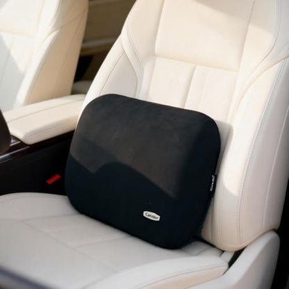 Lower Back Automotive Lumbar Support Pillow for Car Recliner Cushion Black - color: Black