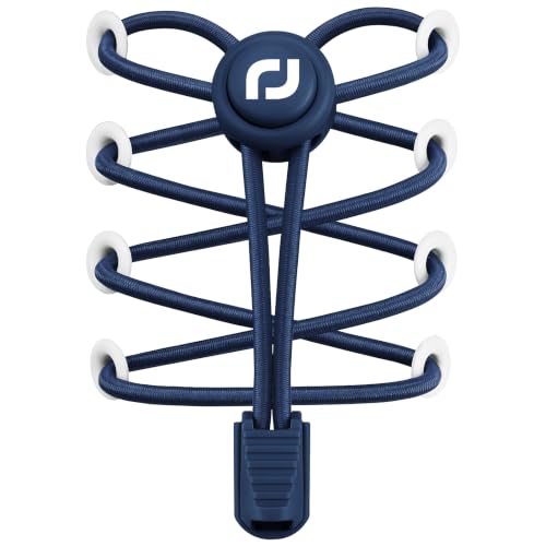 RJ-Sport Tieless Elastic Shoe Laces for Adults and Kids - color: Number 018 - Solid Navy