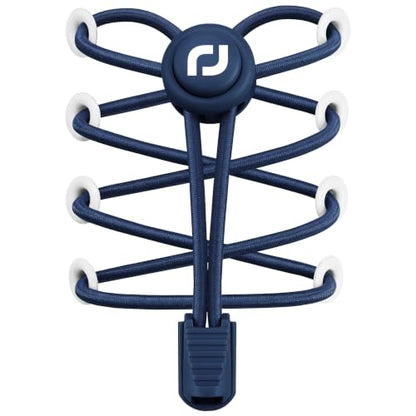 RJ-Sport Tieless Elastic Shoe Laces for Adults and Kids - color: Number 018 - Solid Navy