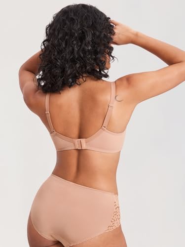 MOMANDA Lace Nursing Bras for Pumping - color: Cream Coffee, size: 36C