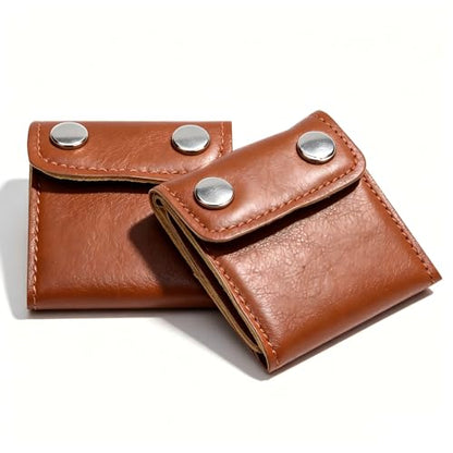 2 Pcs Premium PU Leather Fixing Clips, Brown - color: Coffee Brown