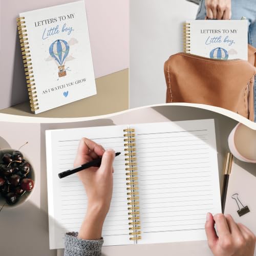 YLZlhb Hot Air Balloon Bear Spiral Notebook Journal 5.5x8.3 Inches
