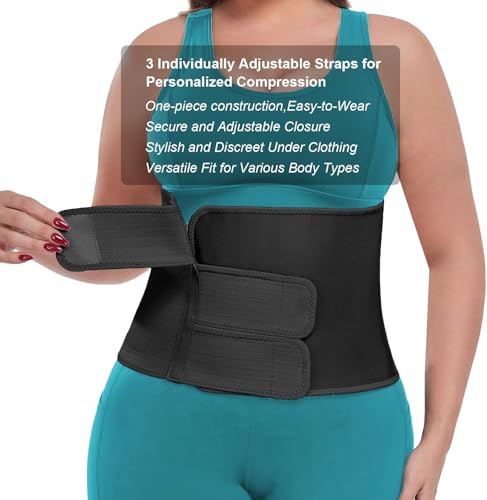 MAMODY Postpartum Recovery Belly Binder for C-Section & Natural Delivery - color: Black