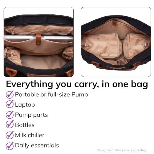 Sarah Wells Abby Breast Pump Tote (Black) - color: Black