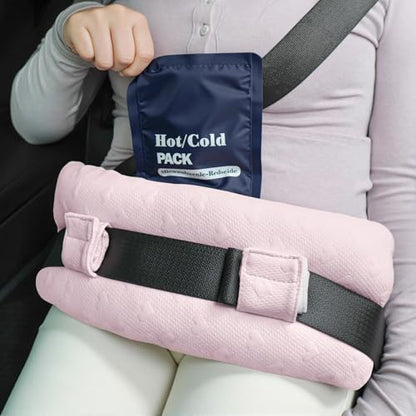 Seat Belt Pillow Post Surgery for Chest Heart Surgery Pink - color: Pink, size: Large