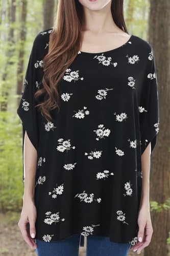 Smallshow Women's Nursing Top Maternity Poncho for Breastfeeding - color: Svp121