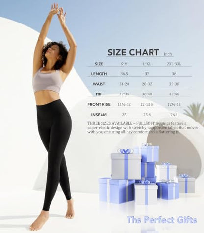 FULLSOFT Buttery Soft Leggings for Women High Waisted - color: Cherry Pink, size: Small-Medium
