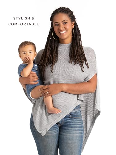 We are Amma | The Cocoon™ - Newborn Essentials Must Haves: Nursing Cover for Breastfeeding Essentials | Nursing Sweater Used as Breastfeeding Cover (Grey, One Size) - color: Grey, size: One Size