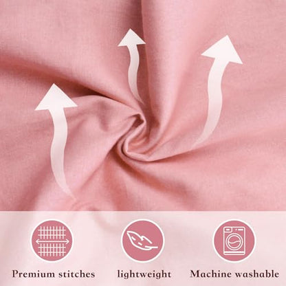 Pregnancy Pillow Cover (ONLY Pillowcase) - G Shaped Pillow Case - Maternity Body Pillow Cover - Removable Soft Cotton Cover (Pink) - color: Pink