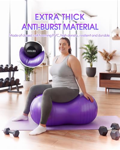 Premium Peanut Ball - 100x50cm Anti-Burst