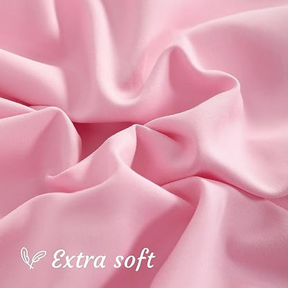NTBAY Queen Microfiber Pillowcases, Set of 2, Pink - color: Pink, size: Queen (20"x30")