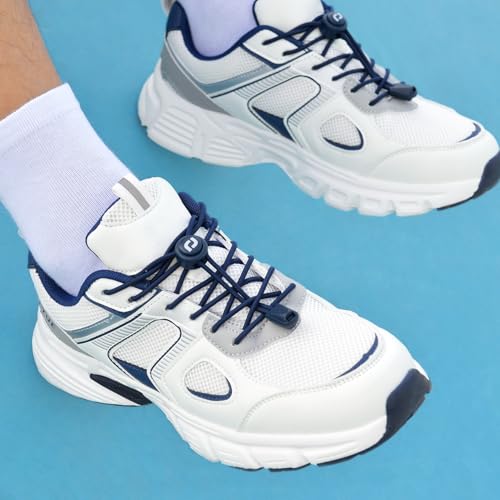 RJ-Sport Tieless Elastic Shoe Laces for Adults and Kids - color: Number 018 - Solid Navy
