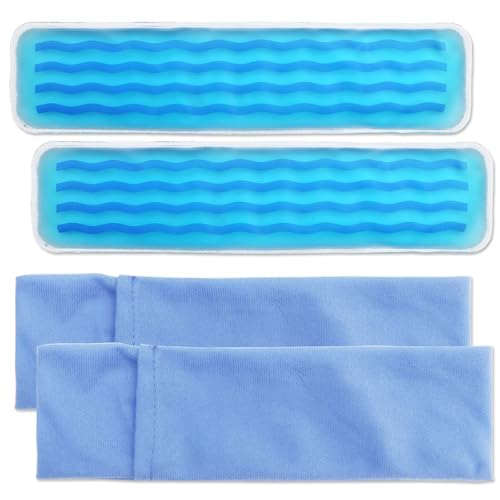 Postpartum Cold Pack, Perineal Cooling Pad Pregnancy & Hemorrhoid Pain Relief, Postpartum Ice Pack Pads with 2 Washable Sleeves (Blue (2 ice Pack+2 Fabric Cover)) - color: Blue (2 Ice Pack+2 Fabric Cover)