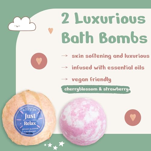 Expecting Mom Pampering Gift Set with One Line a Day 4-Year Journal, Relaxing Bath Bombs & Soft Cozy Socks – Unique Gifts for Women