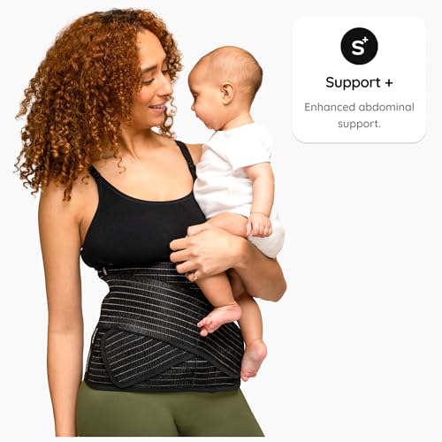 BABYGO® Postpartum Belly Band for Abdominal & C Section Recovery | Binder Wrap Women (One Size, Support +) - size: One Size