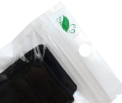 Women Pack of 3 Soft Comfortable 2 Hooks Bra Extender,2.4"x 1.5" - color: Black, 3/4 Inch Spacing