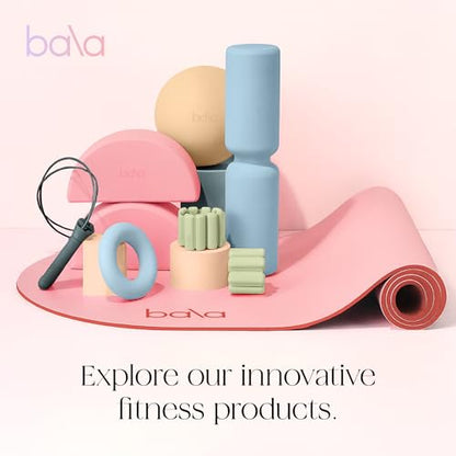 Bala Yoga Mat Straps for Carrying, Lightweight Yoga Mat Sling Holder - color: Blush