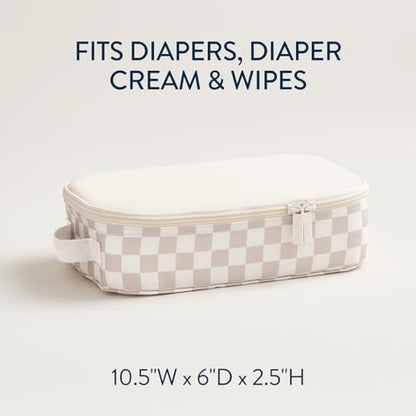 Itzy Ritzy Packing Cubes for Travel, Set of 3 Organizers (Checkerboard) - color: Checkerboard