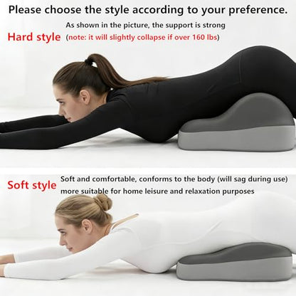 Memory Foam Wedge Pillow for Couples – 2 Firmness Levels, Intimate Support - color: Green-soft Style