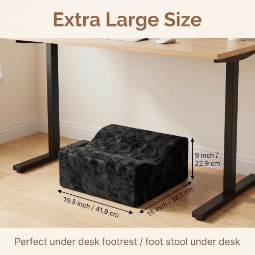 Foot Rest for Under Desk at Work, - color: Black+aa
