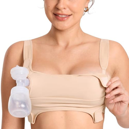 MOMANDA Pumping & Nursing Bra Hands Free - color: Beige