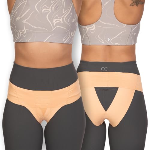 Pelvic Support Belt for Women - Pregnancy & Postpartum Uterus Girdle, SPD, Prolapse, Vulvar Varicosities Support Band - Low Waist, Beach Sand, Medium fits waist 28" up to 34" - color: Beach Sand, size: Medium (28" - 34")