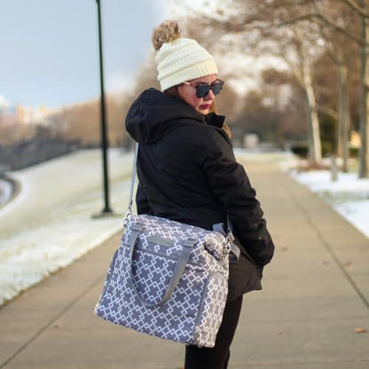 Sarah Wells Lizzy Breast Pump Tote (Gray) - color: Gray