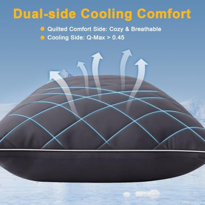 KISSKI Cooling Body Pillow for Adults, Adjustable Memory Foam Long Pillow - color: Dark Gray