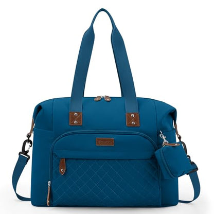 Tuwubi Diaper Bag Tote,Baby Diaper Bag with Pacifier Case - color: Teal, size: Medium