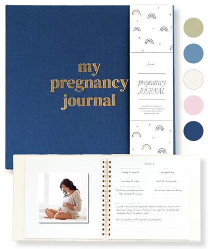 Lamare Pregnancy Journal for First Time Moms 2026 – Pregnancy Planner - color: Navy