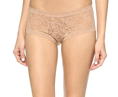 hanky panky Women's Signature Lace Boyshorts - color: Chai, size: Large