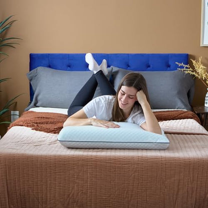 WEEKENDER Gel Memory Foam Pillow - Standard Size - 2-Pack - Medium Firm Feel - Neck & Shoulder Support - For Back & Side Sleepers - Home, Hotel, & Hospital Essentials - size: Standard, style: 2 Pack