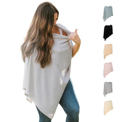 Gold Mamas Breathable Nursing Cover for Breastfeeding - color: TrueGray