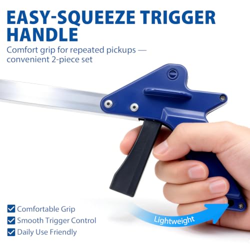 Blue Jay 30 Inch Reacher Grabber Tool with Rubber Suction Cups - 2 Pack - size: Two Pack
