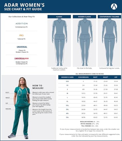 Adar Universal Scrub Dress for Women - Fitted Midriff Dress - size: 20